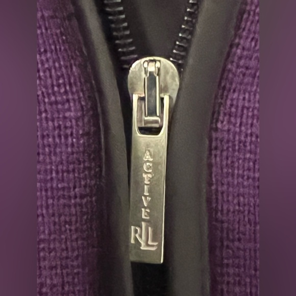 NWT Ralph Lauren Womens Purple Cotton Long Sleeve Sweater Size XL - Picture 4 of 8